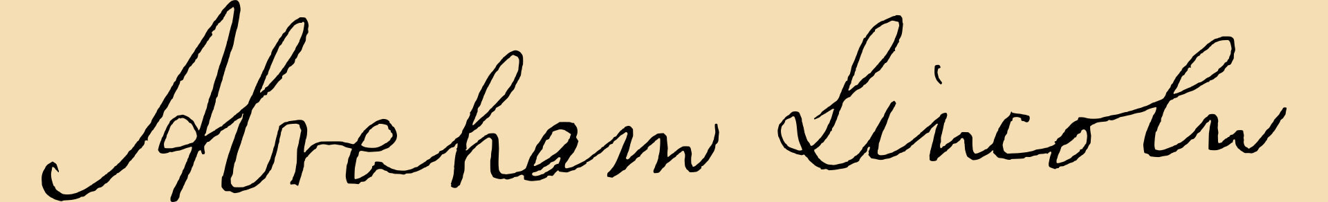 In this example, we change the format of Abraham Lincoln's signature from PNG to JPG. To capture the intricate details of the signature, we set the quality to a high value of 90%. Since the PNG version has a transparent background, we replace it with a gentle wheat color, creating an effect reminiscent of historical parchment. (Source: Wikipedia.)