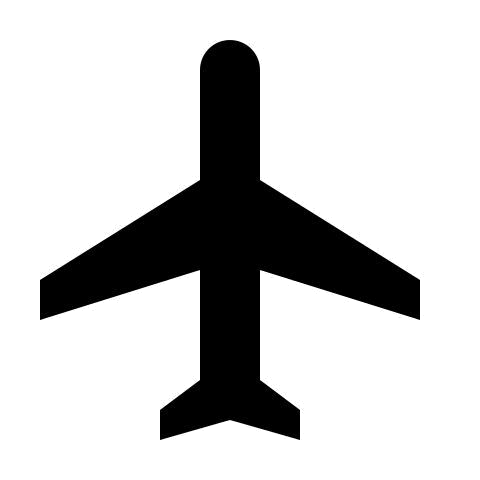 In this example, we use the tool to clean the white edges from a black airplane icon. We set a radius of 2 in the option that makes pixels transparent and a radius of 1 in the option that makes pixels semi-transparent. As a result, the program improves pixels within a 3px radius, thus eliminating remnants of artifacts from removing the white background. (Source: Wikipedia.)