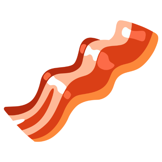 In this example, we remove 140 pixels from the left and right sides of the bacon icon, leaving the top and bottom edges untouched. This adjustment makes the bacon icon square, with a new size of 520 by 520 pixels. (Source: Wikipedia.)