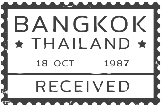 In this example, we isolate the Bangkok, Thailand postal service seal from a scanned sheet of seals. To remove the unwanted parts of other seals and get a clean, usable Bangkok seal, we remove the borders on the left (242 pixels), right (218 pixels), top (189 pixels), and bottom (293 pixels). We use the rectangular cropping shape for this operation, which works great for the seal we're working with. (Source: Freepik.)