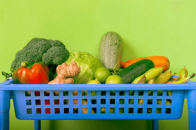 In this example, we split a PNG image of a basket of vegetables into all three LAB channels and display them in grayscale. The Lightness (L) channel emphasizes the luminance (brightness) of each vegetable, while the A and B channels reveal the color spectrums in terms of red-green and blue-yellow content. The grayscale filter helps us focus on the relative intensity distribution within each LAB channel instead of the spatial encoding of luminance and chromaticity. (Source: Pexels.)