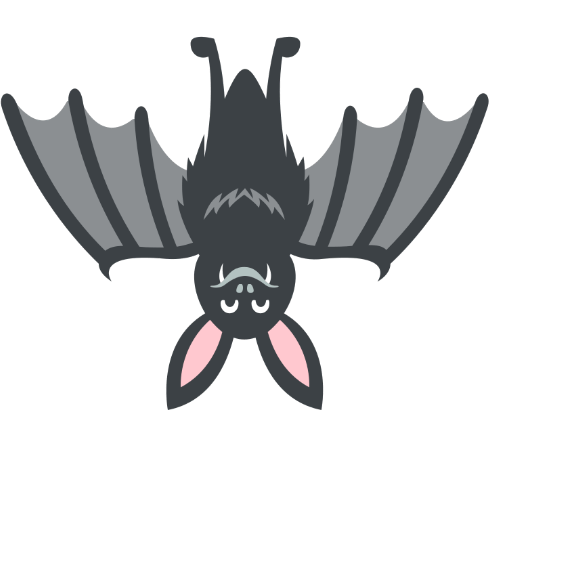 This example moves the bat icon horizontally while keeping its vertical position unchanged. It places the icon at an equal distance from the left and right edges, but the bat remains hanging upside down at the top of the PNG (the original image size is preserved). (Source: Wikipedia.)