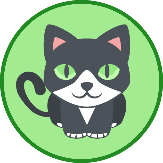 In this example, we create a round icon of a black cat with a colored border. The tool adjusts the dimensions of the original PNG, then crops it into a circular shape with a size of 640 pixels. To visually center the cat, we slightly offset it horizontally by -35 pixels. The background color is set to light green (rgba(162, 235, 144, 255)), detected by clicking on the preview. Additionally, a ForestGreen border with a width of 16 pixels is added around the round icon. (Source: Wikipedia.)