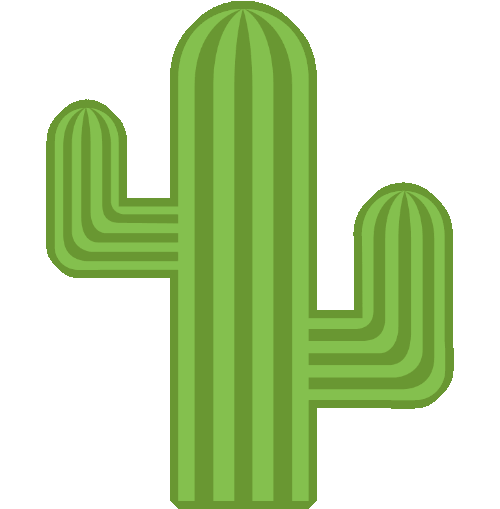 In this example, we use a custom outline color to increase the thickness of the icon. We enable the "Use Specific Color" mode and enter the green color #699732 for the outline. We thicken the cactus icon by 8 pixels, resulting in a clear green outline that highlights the icon on any background. (Source: Wikipedia.)