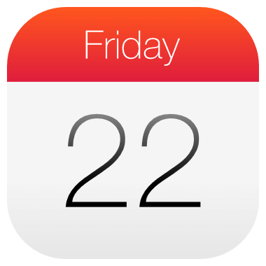 In this example, we convert a colorful vector calendar icon into a PNG image. We preserve transparent pixels in the rounded corners and add a 10-pixel padding around the icon. (Source: Wikipedia.)