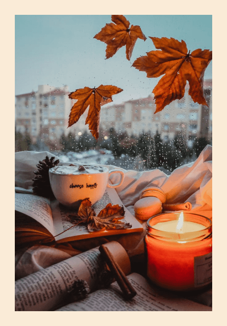In this example, we expanded the canvas of a PNG image by adding a large amount of space to just one of its sides. Inspired by the autumn weather, we decided to write a poem next to a beautiful autumn photo. To do this, we added 440 pixels of space to the right side of the PNG and filled it with an antique white hue. Now there's enough space on the right to write the poem. (Source: Pexels.)