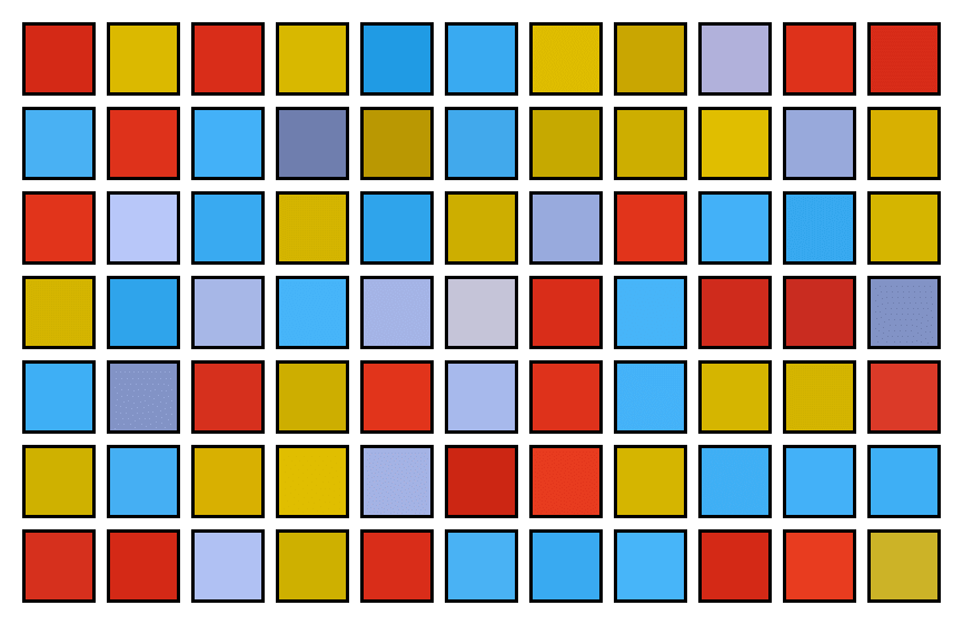 In this example, we divide a PNG image of a ceramic cup into large blocks of 60×60 pixels and sort them in random order. We also add a black border of 3 pixels around each block and add a 10-pixel spacing between the blocks. Additionally, we add a 20-pixel padding around the entire PNG and fill the background with white color. (Source: Pexels.)