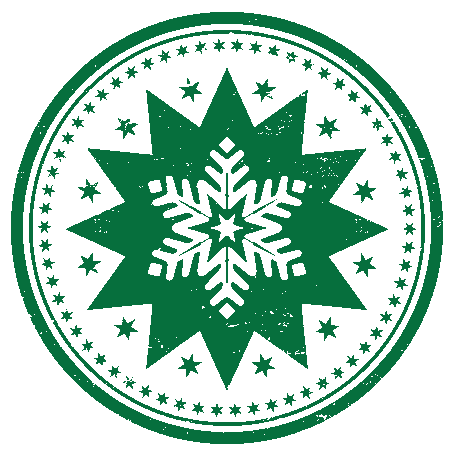 In this example, we take a multicolored decorative Christmas stamp of a snowflake and recolor it to a single color. We choose a beautiful sea-green color for the stamp using the color palette in the options and remove the stamp's background to make it easy to apply on Christmas gifts as decoration. (Source: Vecteezy.com.)