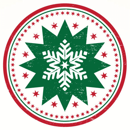 In this example, we take a multicolored decorative Christmas stamp of a snowflake and recolor it to a single color. We choose a beautiful sea-green color for the stamp using the color palette in the options and remove the stamp's background to make it easy to apply on Christmas gifts as decoration. (Source: Vecteezy.com.)