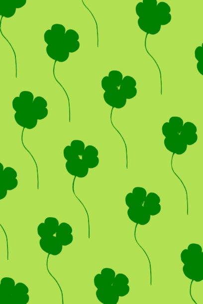 In this example, we create a stencil with custom colors from a PNG image of clover leaves. We choose a green stencil color and a yellow-green background color. The resulting stencil showcases vibrant green clover leaf shapes on a soft green background making it perfect for creating decorations or festive designs. (Source: Pexels.)