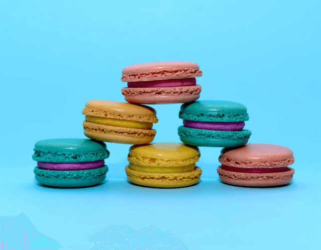 In this example, we convert a PNG image of colorful macaroons into "A" and "B" channels from the LAB color space. The "A" channel highlights the red and green variations in the macaroons, while the "B" channel reveals the blue and yellow components. By visualizing both channels side by side, we can analyze how chromatic components are spatially distributed in the image and contribute to the overall color palette. (Source: Pexels.)
