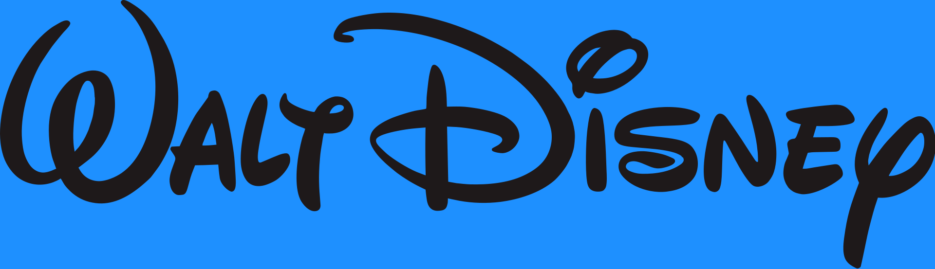 In this example, we experiment with rebranding the well-known Disney company logo. As it originally had only a black-and-white format, we added vibrant colors to it by using a colored background. We fill the background with a beautiful dodger blue color and view the bright logo result in the output. (Source: Wikipedia.)