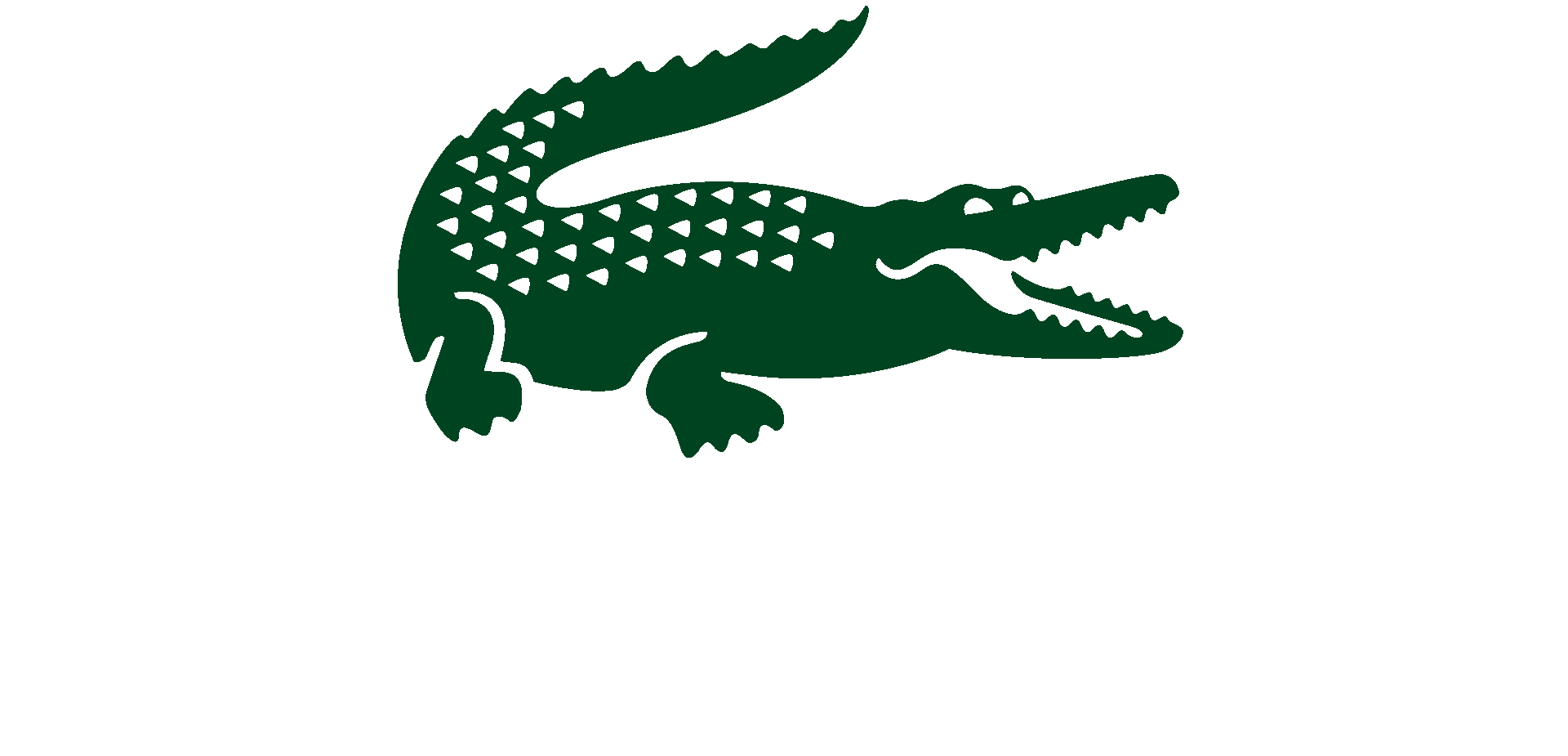 In this example, we extract the green alligator from Lacoste's logo. Once we load the PNG of the logo, we click on the crocodile above the brand's name. The crocodile's color gets substituted in the color match option and in the output, we get the image of this reptile. (Source: Wikipedia.)