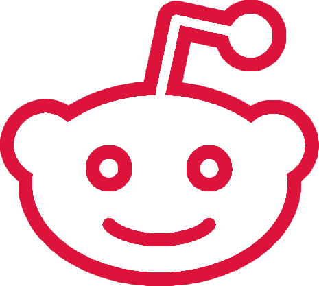 In this example, we extract the white face of the Reddit alien named Snoo from the logo. Using a 5% color threshold, we capture only the white pixels of Snoo's face, and with the cropping option, we remove any unnecessary space around it. Additionally, we add a crimson-colored outline with a width of 20 pixels to the alien, which automatically adjusts the logo’s size according to the outline width. (Source: Wikipedia.)