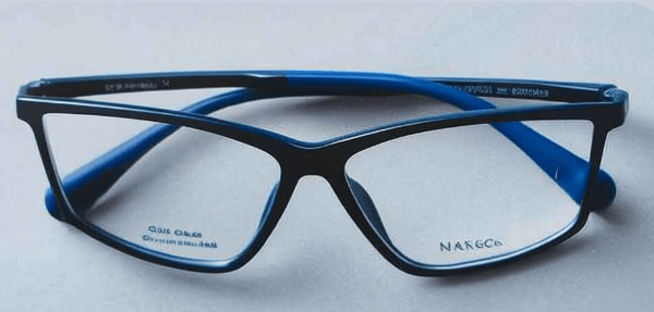 In this example, we design a monochrome logo stamp for an eyewear company using a PNG image of glasses that they sent us. To give the stamp an oval shape, we make the crop area in the input editor extend beyond the original image boundaries. The width and height of the stamp is set to 680 and 410 pixels (larger than the given PNG image) and the x-offset and y-offset values are set to negative values of -40 and -64. We increase the light pixel threshold to a high value of 170%, which makes sure the shadows and dark edges are discarded. For the border, we choose a wavy border with a width of 25 pixels. Additionally, we change the stamp quality to 85%, which creates some ink imperfections, and draw the stamp in dark blue color. (Source: Pexels.)