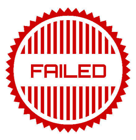 In this example, we replace the existing text on a stamp. The original uploaded stamp contains the word "failed" in small, inconspicuous letters. To make the label clearer and more noticeable, we replace this text with an uppercase word "FAILED". To do it, we apply a bold style and increase the text size to 60 pixels. To make sure that the original stamp text is no longer visible, we add a white background fill to the text container. This white fill effectively covers the underlying text. Additionally, we use a unique custom font called Orbitron, which we load from a Google Fonts URL. (Source: Vecteezy.com.)
