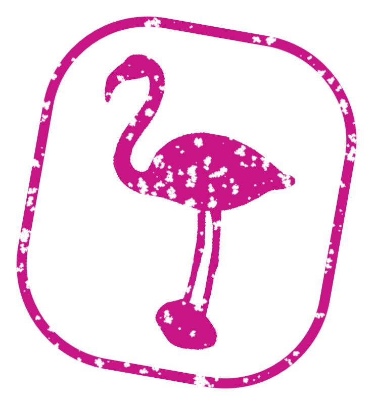 This example converts a multi-color PNG sticker (PNG image with a transparent background) of a flamingo into a single-color stamp featuring only the silhouette of the same flamingo, painted in a medium violet color. To do it, the tool essentially splits the image into two parts: the transparent background of the stamp becomes the stamp background, while the opaque areas of the flamingo form the stamp impression. The stamp has a rectangular shape with rounded corners (the corner radius value is set to 200px). Additionally, the stamp has a low quality of 60% (meaning it simulates an old stamp with many defects) and it's rotated by -10 degrees (clockwise). (Source: Pexels.)