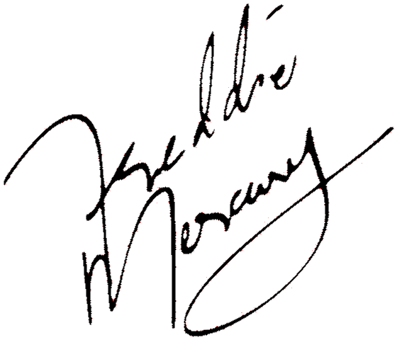 In this example, we clean up the edges of Freddie Mercury's digital signature. The signature originally had a red background but it was poorly removed and a lot of tiny red pixels from the original background formed around it. To make the signature neat and usable in digital documents, we apply the edge refinement algorithm with a radius of 1 pixel and now all the red pixels are gone. (Source: Wikipedia.)