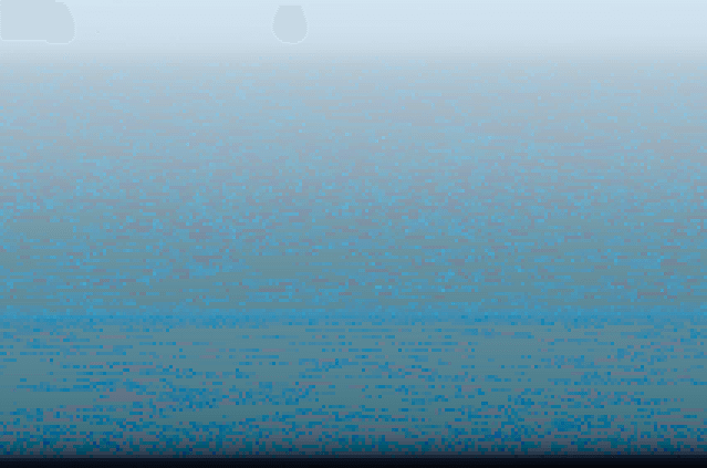 In this example, we continuously sort the pixels of a frozen glacier photo by lightness. We merge the pixels into blocks of 3×3 pixels, calculate the average color in each block, and rearrange them from lightest color to darkest throughout the PNG row by row. This transformation creates a smooth color gradient effect. (Source: Pexels.)