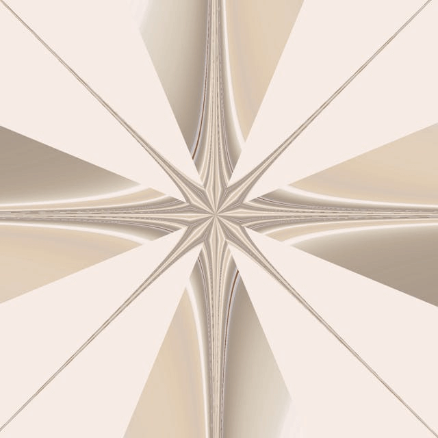 In this example, we convert a regular rectangular PNG with a geometric pattern printed on it into a custom snowflake. To do it, we select the star cutting mode, generate 8 spikes and set a small peak height (equal to 0.2). This configuration creates a slightly convex snowflake-like shape. We also rotate the snowflake by 23 degrees to align all the snowflake's peaks with the guidelines of the geometric pattern. (Source: Pexels.)