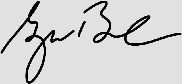 In this example, we're working with a PNG version of George W. Bush's signature written on a gray background. We click the left corner of the PNG in the preview area to select the color code of the background and delete the selected color together with 5% similar color shades. Additionally, we smooth the pixels around the edges of the signature with a radius of 1 pixel. (Source: Wikipedia.)