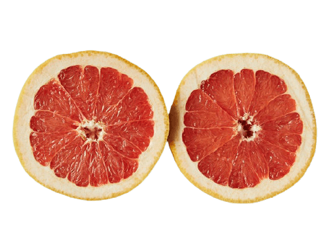 In this example, we load a PNG photo of grapefruit with a transparent background and find a semi-transparent color tone in it. We set the color sampler radius to 20 pixels and click on the grapefruit skin. As the radius is large, it includes both opaque citrus pixels and transparent background pixels. As a result, the sampled color is translucent and it has the RGBA code rgba(195, 156, 116, 0.78). (Source: Pexels.)