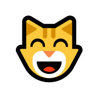 In this example, we create a PNG file with a grinning cat face emoji on a transparent background. We increase the size of the cat emoticon to 120 pixels and fit it into a 200×200 PNG canvas. We align the emoji to the center horizontally and to the middle vertically, set the padding to zero, and adjust the line height to 90 pixels.