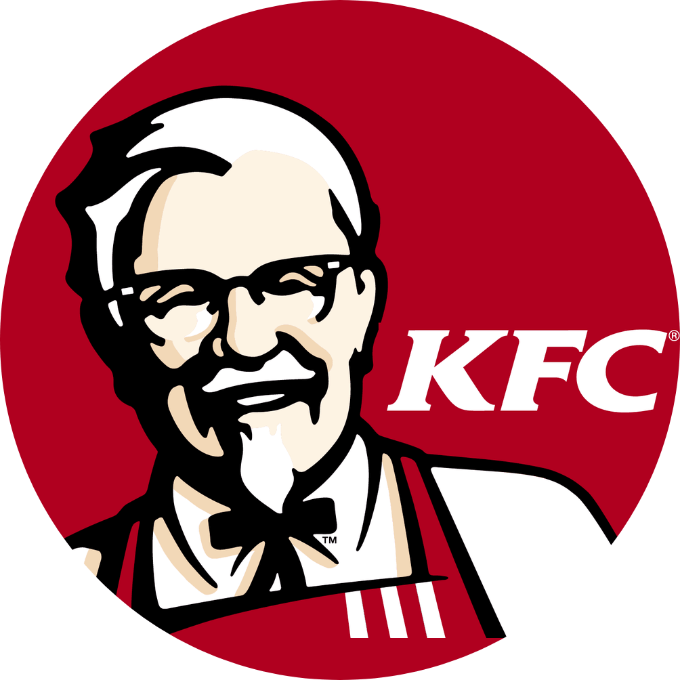 In this example, we create a digital brand seal for KFC from their 2006–2018 logo. We set the color preprocessing contrast to 100% in the options, making the tool precisely separate light and dark shades of the logo, which produces a perfect seal imprint of the iconic figure of Colonel Sanders. We cut the logo into a circle shape with 10-pixel padding around it and add a bold, wavy, 30-pixel edge around it. We also reduce the ink level to 80%, meaning not all seal is covered in ink (there are some small ink gaps, just like in real seals). For the ink, we use a solid black color and draw it on a transparent background. (Source: Wikipedia.)