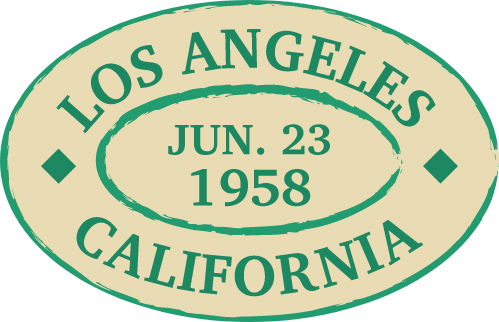 In this example, we refine a photo of a vintage Los Angeles stamp from 1958 by removing its outer background color. Since the stamp has an oval shape, we use the circular removal widget and carefully place it over the green contour of the stamp. After adjusting the widget boundaries to 94 pixels from the left, 132 pixels from the right, 136 pixels from the top, and 140 pixels from the bottom, we get a digital version of the oval stamp without the extra space around it. (Source: Freepik.)