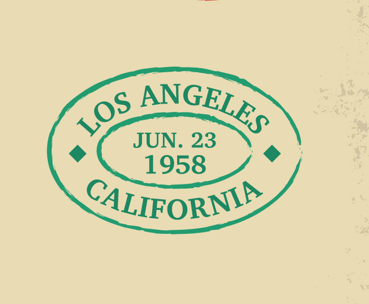 In this example, we refine a photo of a vintage Los Angeles stamp from 1958 by removing its outer background color. Since the stamp has an oval shape, we use the circular removal widget and carefully place it over the green contour of the stamp. After adjusting the widget boundaries to 94 pixels from the left, 132 pixels from the right, 136 pixels from the top, and 140 pixels from the bottom, we get a digital version of the oval stamp without the extra space around it. (Source: Freepik.)