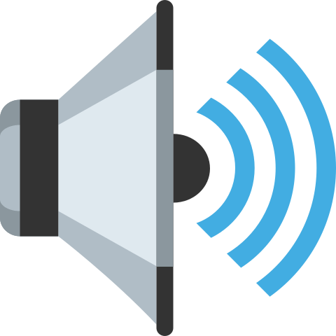 In this example, we turn a regular loudspeaker icon into a bi-directional horn. To do this, we select the vertical symmetry mode and symmetrically duplicate the horn image starting at 19 pixels from the left. After the reflection, we swap the left and right parts, resulting in a bi-directional speaker icon facing both left and right. (Source: Wikipedia.)