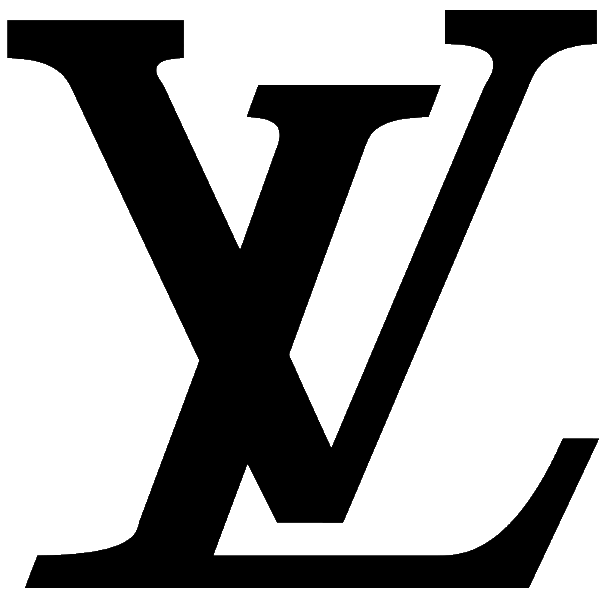 In this example, we remove the white background from the Louis Vuitton logo, leaving only the brand's black signature letters. To eliminate not only the white pixels but also the light gray shades at the edges of the logo's letters, we set a high threshold of 50%, ensuring the removal of shades similar to white. (Source: Wikipedia.)