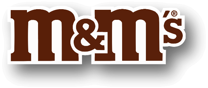 In this example, we create a soft shadow behind the M&M candy brand logo. The shadow is positioned slightly lower and to the right of the logo. It is blurred with a 50-pixel radius, creating a smooth, diffused look. The shadow color is semi-transparent black (rgba(0, 0, 0, 0.6)), which subtly enhances the visibility and appeal of the logo without overwhelming the original design. (Source: Wikipedia.)