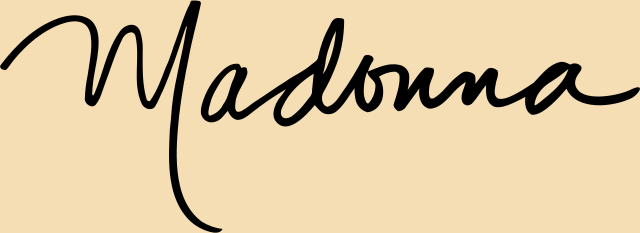 In this example, we add a background color to Madonna's digital signature. We enter a delicate "wheat" color in the fill option and get an opaque signature on a beautfil background in the output. (Source: Wikipedia.)