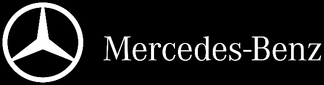 In this example, we change the three-dimensional metallic design of the Mercedes-Benz logo to a unified version with a solid white fill. We also change the background color to black, creating maximum contrast and enhancing brand recognition. (Source: Wikipedia.)