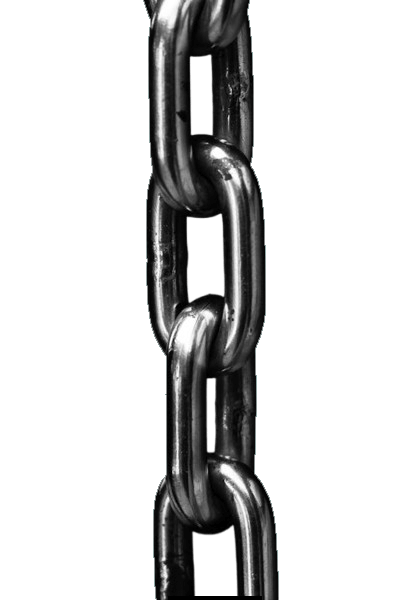 This example shows a PNG image of a metal chain with a glow effect. Upon closer inspection, you can see that the glow only appears on the outside of the chain and not within the rings. To avoid feathering the inner pixels that don't have glow, we activate the "Apply Outer Feathering" option. You can also notice that the chain pixels touch the top and bottom edges of the whole PNG image, so to preserve whem, we make turn off the "Feather Image Borders" option. After defining the feathering areas, we run the feathering algorithm: we completely remove a 14-pixel wide outer line by using the "Hard Feathering Radius" option, then we add a 2-pixel wide anti-aliasing to remaining edge pixels with the "Soft Feathering Radius" option. Furthermore, we enable the "Advanced Feathering" option with the "Removal Depth" set to 20 pixels to soften pixels in the crevices of chain connection points. The "Feathering Color" option is left empty, allowing the tool to  automatically detect the edge color for the advanced feathering. We only set the "Color Range" to 50% and select the "Delta-E Tone Match" algorithm. (Source: Pexels.)