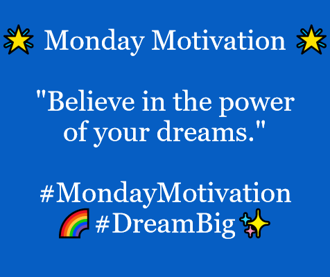 In this example, we create a motivational post for social media. We enter plain text decorated with multiple Unicode emojis and convert it into a stylish and bright PNG that we plan to post on Twitter, Instagram, and Facebook. For good readability and contrast, we use white letters of the Georgia font on a bluish background (the bluish color is "rgb(6, 94, 195)") and align the text to the center of the PNG.