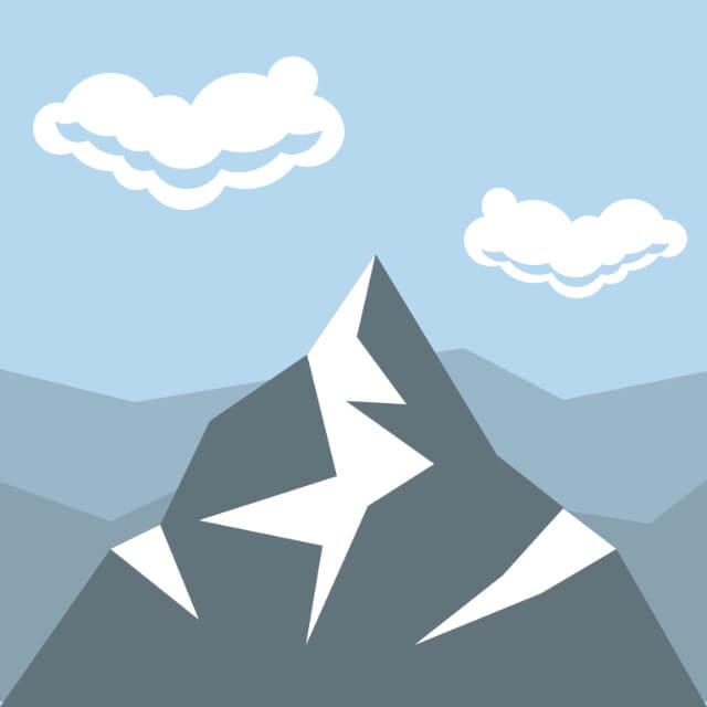 In this example, we convert a mountain icon from PNG to JPG with the highest quality setting. We set the quality to 100%, ensuring maximum clarity and detail of the mountain icon. (Source: Wikipedia.)