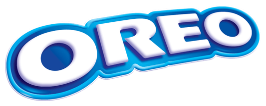 In this example, we recreate the original Oreo cookies logo by adding a radial gradient eminating from the center point behind the transparent logo. The gradient fills the center point with the white color, then transitions to light blue "#3ac8f0", and then to deep blue "#0069b7", covering the spread area of 350 pixels. (Source: Wikipedia.)