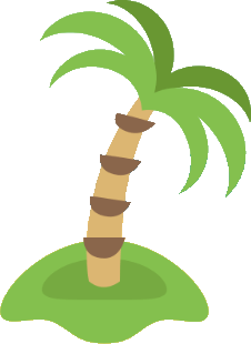 In this example, we extract three separate color layers and place them on one image. We specify the separation of green (#84c04e), brown (#8a664b), and sandy yellow (#dcb672) colors. By overlaying these layers, we get a palm tree icon, which we crop to remove excess space. (Source: Wikipedia.)