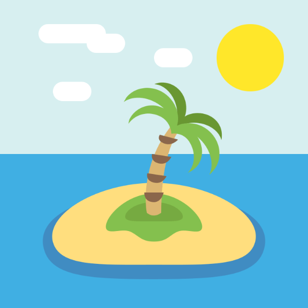 In this example, we extract three separate color layers and place them on one image. We specify the separation of green (#84c04e), brown (#8a664b), and sandy yellow (#dcb672) colors. By overlaying these layers, we get a palm tree icon, which we crop to remove excess space. (Source: Wikipedia.)