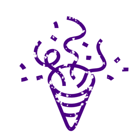 This fun example shows how to turn the party popper emoji (🎉) into a cool digital PNG stamp. This stamp can be used to decorate digital or printed invitations for parties or company celebrations. The design features a 300px emoji with slightly reduced quality (80% stamp quality), giving it the effect of a real rubber stamp impression with imperfections, matching the effect you'd get when pressing it by hand. The stamp is also rotated by 45 degrees and it's colored with vibrant indigo color to make it stand out.