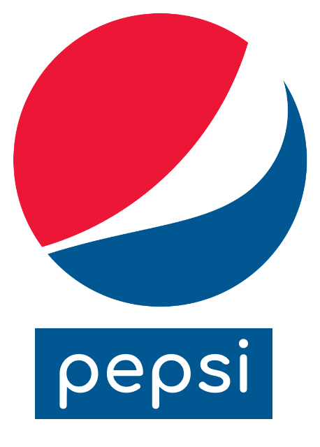 In this example, we add the text "pepsi" to the circular Pepsi logo. To match the refined style of the logo, we use a custom font from Google Fonts called Comfortaa, which we load using a URL. We also set the text color to white with a blue background fill in a rectangle of 340 by 130 pixels. (Source: Wikipedia.)