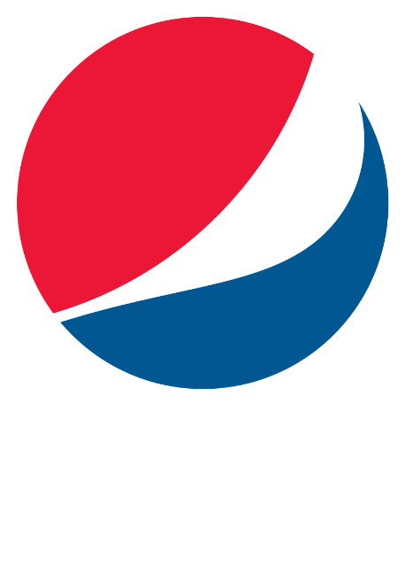 In this example, we add the text "pepsi" to the circular Pepsi logo. To match the refined style of the logo, we use a custom font from Google Fonts called Comfortaa, which we load using a URL. We also set the text color to white with a blue background fill in a rectangle of 340 by 130 pixels. (Source: Wikipedia.)