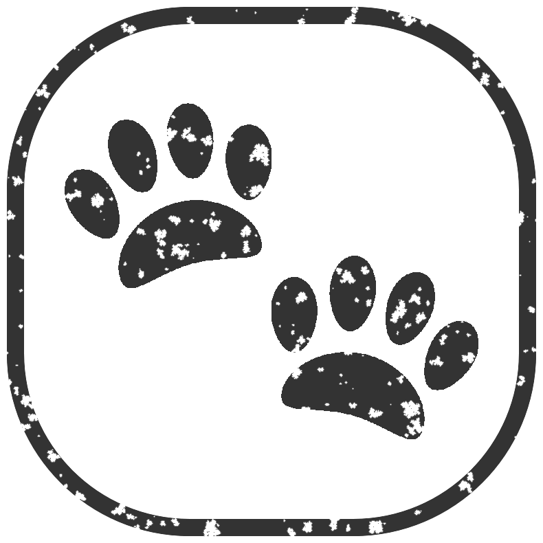 In this example, we convert a PNG icon of pet paw prints into a digital square seal with rounded corners. As the icon has a transparent background, the tool generates the seal based on the stencil of the paw prints. All visible areas (paw prints) become the patterns on the seal, while the transparent background remains untouched. We add a 25-pixel border to emphasize the shape of the seal, set the ink amount to 60%, and adjust the opacity to 80% to create a slightly see-through seal. This seal definitely gets the paw of approval 🐾✅. (Source: Wikipedia.)