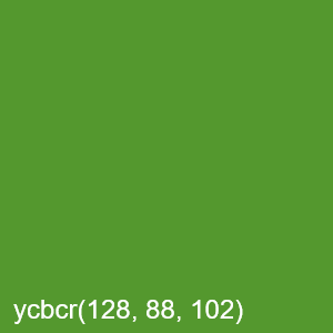 In this example, we determine the average color of grass under morning light. We load a PNG image of a lush green lawn and use a large picker radius of 100 pixels. This selects a substantial 199x199 pixel square area, from which we then calculate the average color. The resulting shade is OliveDrab, with the YCbCr code (128, 88, 102), where Y represents luma, Cb is blue-difference, and Cr is red-difference. (Source: Pexels.)