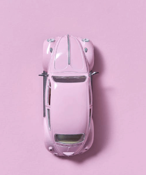 In this example, we create a mosaic using multiple copies of a single PNG image. We clone the pink toy car 16 times and arrange it in a 4×4 grid. As a result, instead of just one pink car, we get an entire fleet of identical pink cars. (Source: Pexels.)