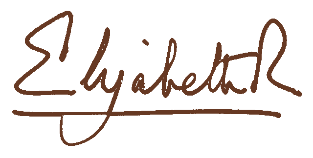 In this example, we transform a low-quality photograph of Queen Elizabeth II's signature into a high-quality electronic signature. To achieve this, we increase the signature's width by 3 pixels, excluding internal contours to maintain authenticity. We also introduce a new signature color – the dark sienna color (#673923). The outcome is a robust, clear, and contemporary electronic signature of Queen Elizabeth II. (Source: Wikipedia.)