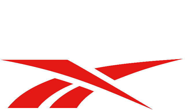 In this example, we upload the Reebok company logo without text. To increase the logo's recognition for people unfamiliar with the brand, we add the text "Reebok" to the logo. We create free space above the logo and add the company name using the Arial Black font. We use the brand's dark blue color and set the text size to 150 pixels. (Source: Wikipedia.)