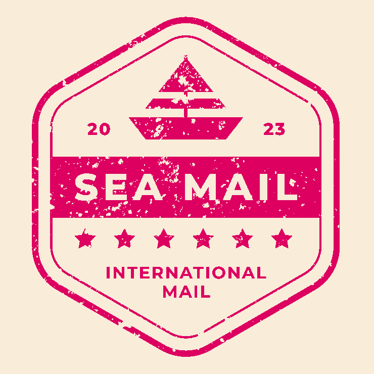 In this example, we normalize the colors of a mail-by-sea seal that has uneven color saturation. Some elements of the seal use pink, while others use pale pink. To give the stamp to a uniform style, we choose a single new pink color tone for the stamp in the options and leave the background color as it is. (Source: Freepik.)